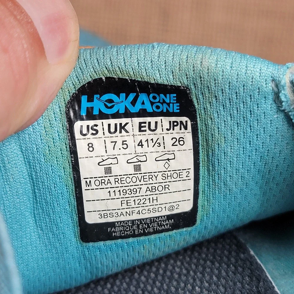 HOKA Ora Recovery Shoe 2 Slip On Recovery Shoes Blue Men's US 8 Comfort Sneakers